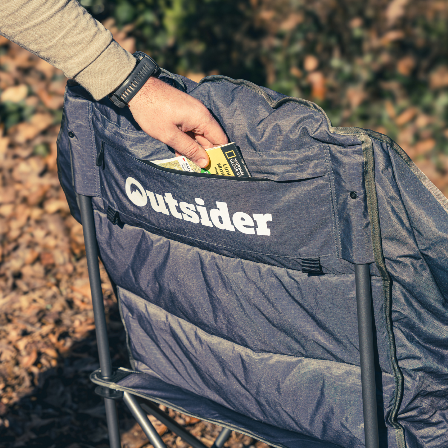 Padded Lounge Camp Chair