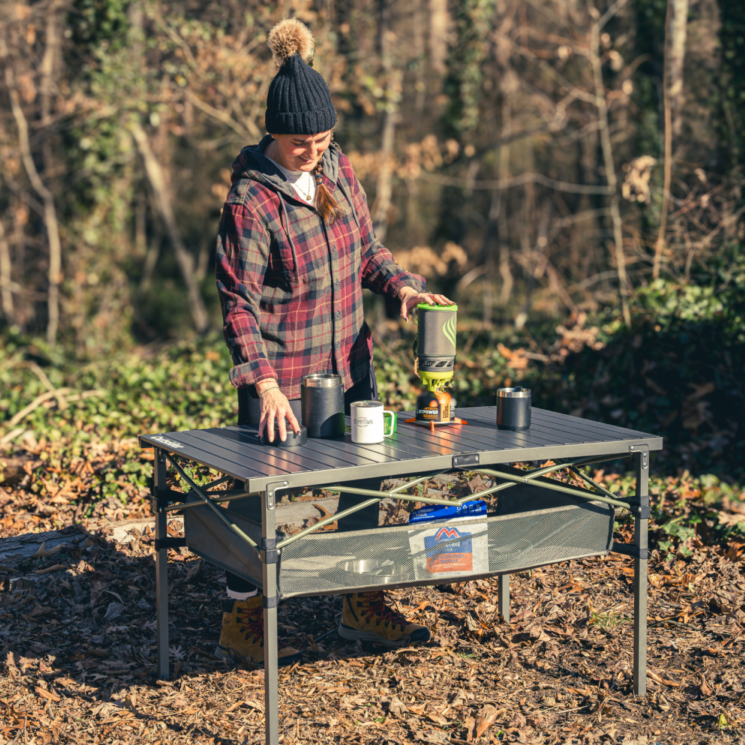 Roll Top Aluminum Camp Table