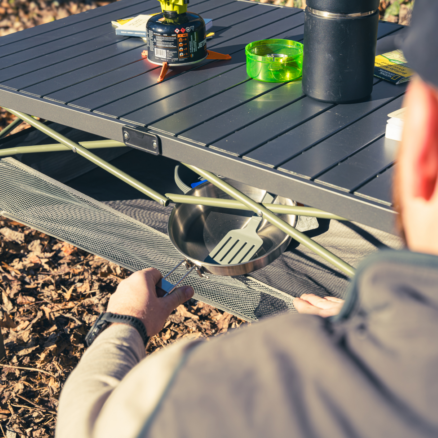 Roll Top Aluminum Camp Table